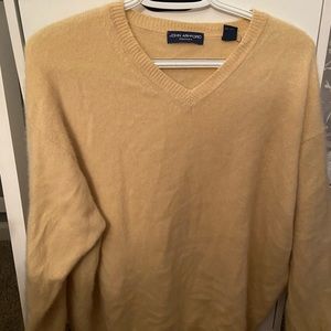 John Ashford Cashmere Yellow Gold Sweater